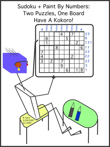 Sudoku Paint By Numbers Erasable Games