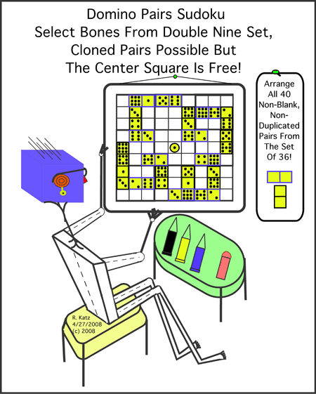 Domino Pairs Sudoku Erasable Games