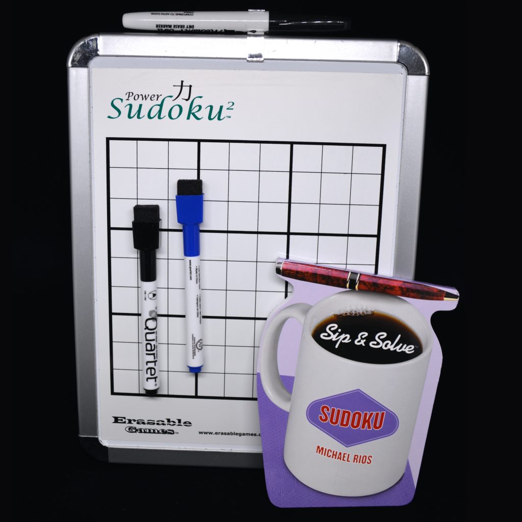 Erasable Games White board products designed to make Sudoku puzzles